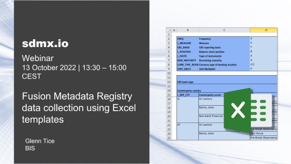 Fusion Metadata Registry - data collection using Excel templates