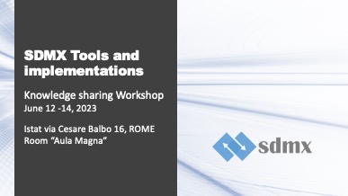 SDMX Tools and implementations - Knowledge sharing workshop 